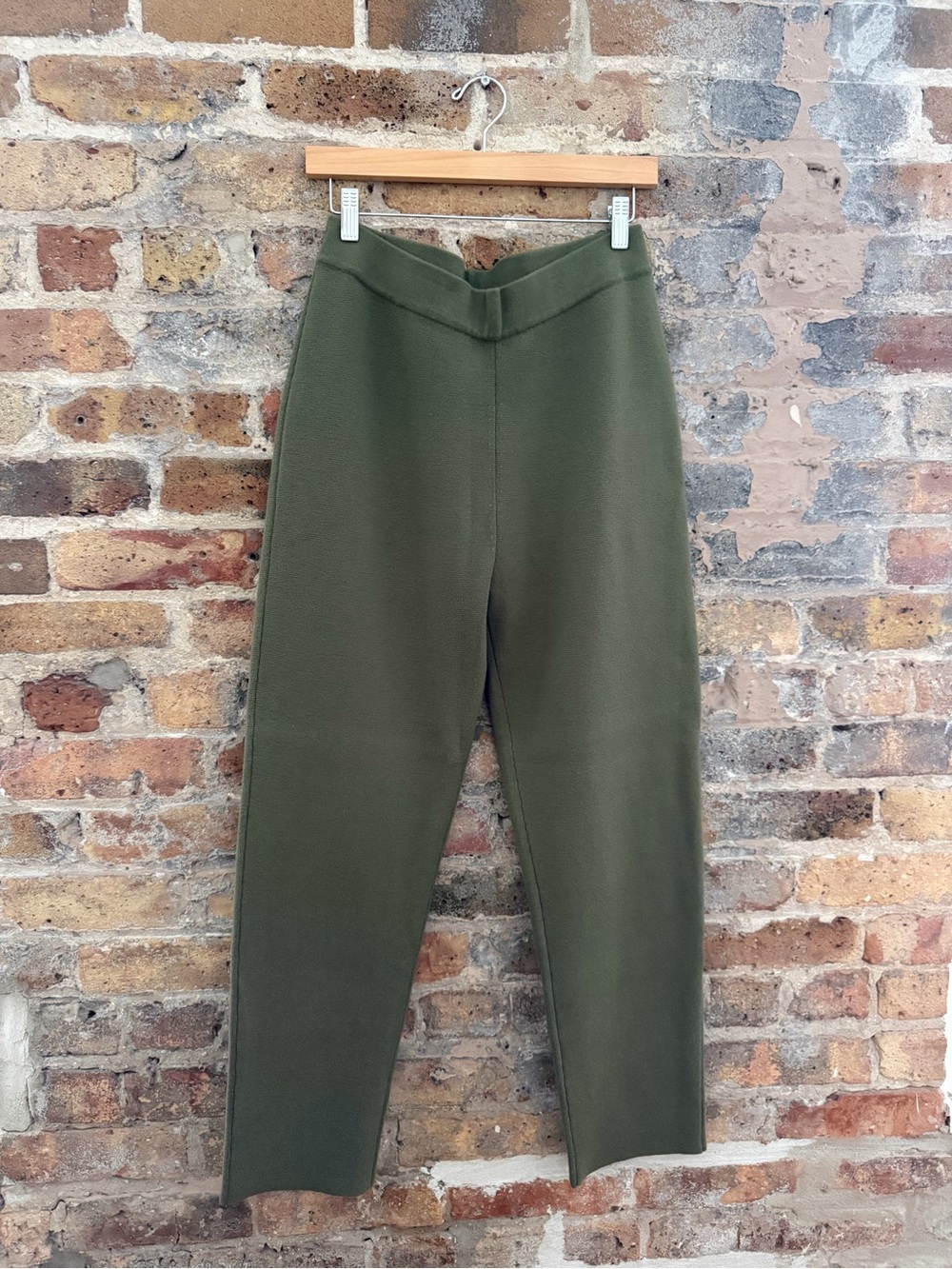 L'AGENCE Olive Green Straight Leg Pants